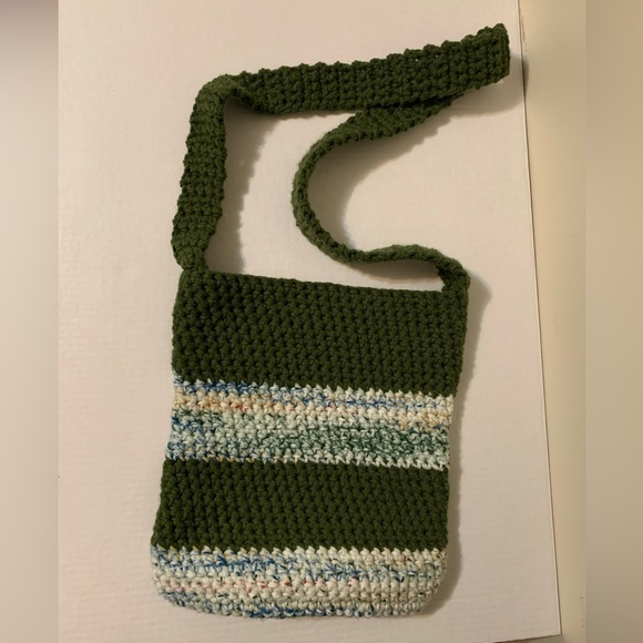 Crossbody Bag Multicolor Handmade Crochet - Picture 10 of 16